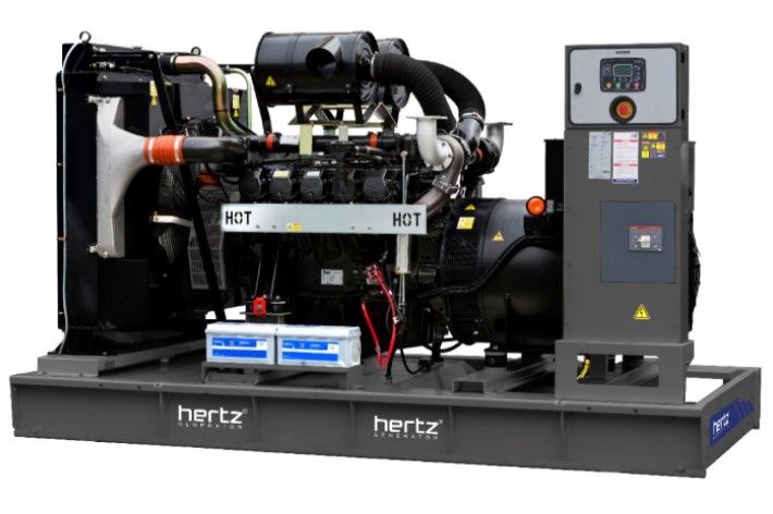 Дизельный генератор Hertz HG 550 DL открытого исполнения с электростартером
