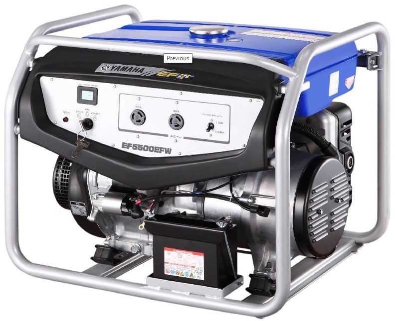 Бензиновый генератор Yamaha EF 5500 EFW мощностью 3 кВт с доставкой и монтажом