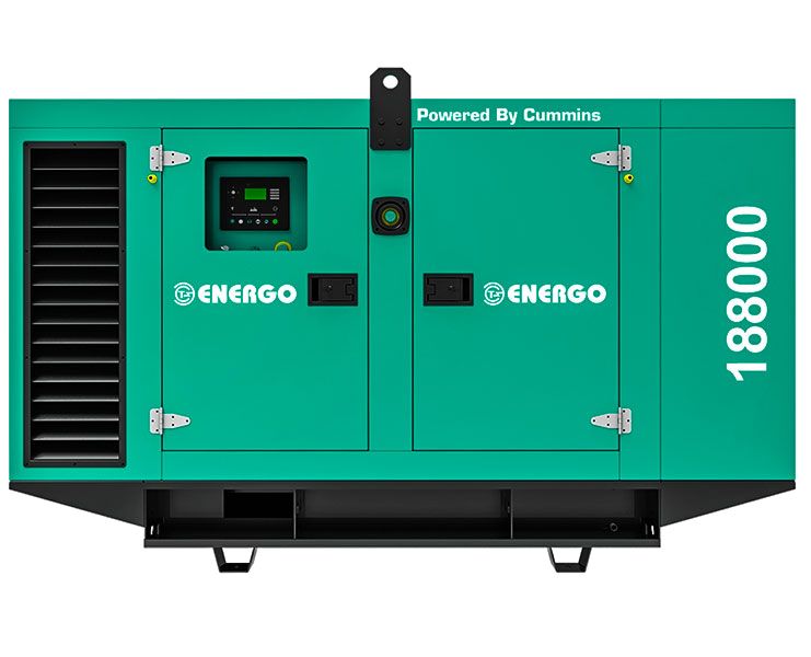 Дизельный генератор Energo AD200-T400C-S в кожухе с электростартером