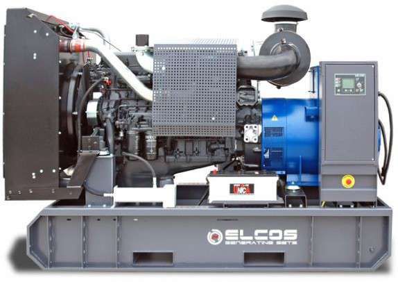 Дизельный генератор Elcos GE.AI3A.335/300.BF открытого исполнения с электростартером