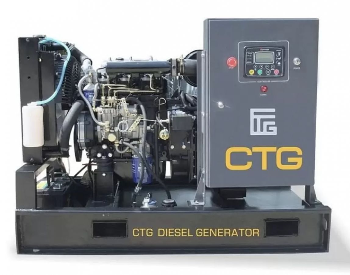Дизельный генератор CTG 22IS открытого исполнения с электростартером